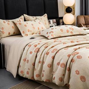 学生宿舍三件套 提花四件套家用床品柔软舒适床单款 新款 冬轻奢欧式