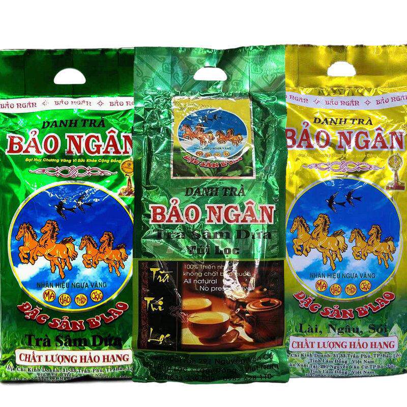 越南原装BAO NGAN黄马牌凤梨鼠尾草味茉莉花味龙桑茶花草凉茶包邮