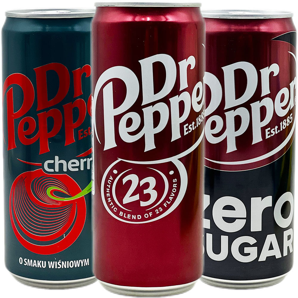 波兰进口Dr Pepper原味胡椒博士汽水 樱桃味可乐型碳酸饮料