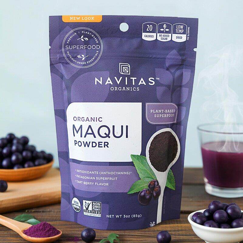 美国Navitas Maqui Powder 马基莓粉智利酒果酸浆果美白抵御氧化