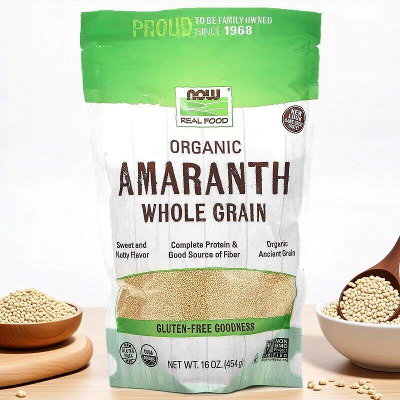 美国NOW Foods Amaranth有机苋菜全谷物无麸高纤维蛋白和氨基酸