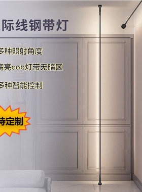 led天际线灯定制钢带灯洗墙灯线性灯24V客厅无主灯明装线条壁灯