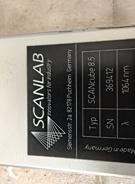 德国进口SCANLAB振镜SCANcube8.5议价