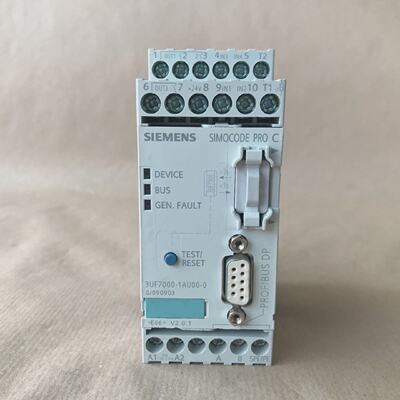 SIEMENS 3UF70001AU000 SIMOCODE PRO C MOTOR MANAGEMENT UNIT