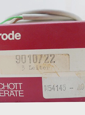 议价Schott 901022 3 Leiter Elektrode M54145A9 Unused适用