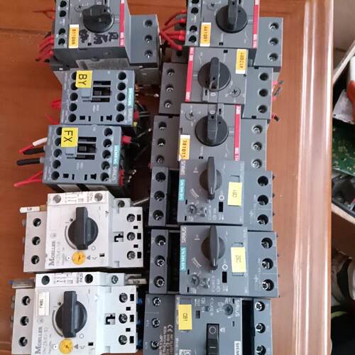 出ABBMS116马达断路器灰色外壳搭配红色指示灯简约议价