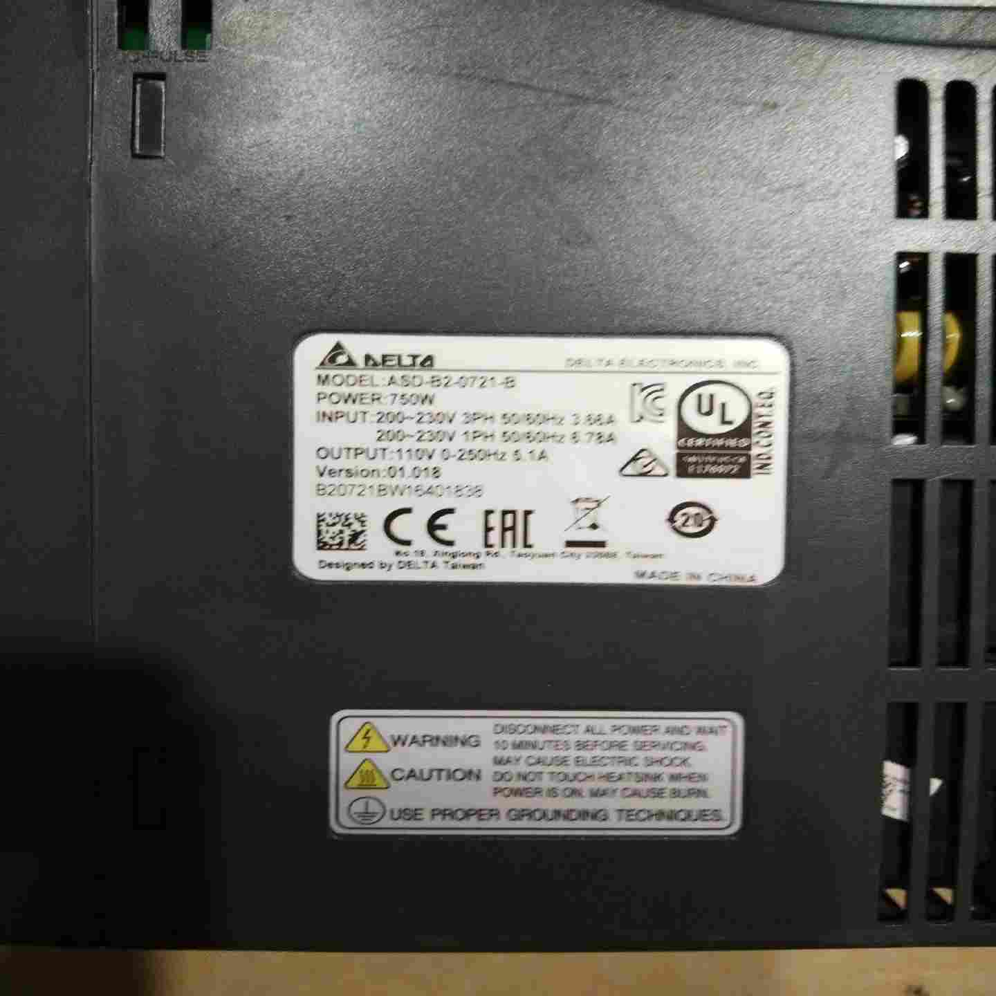 议价台达伺服器ASD-B2-0721-Bo750W，拆机货，实物现货/维修