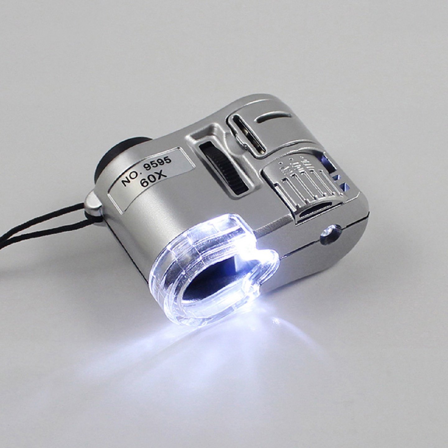 60倍高清放大镜鉴定专用带灯鸽眼珠宝钻石银元檀木邮票古玩印刷网