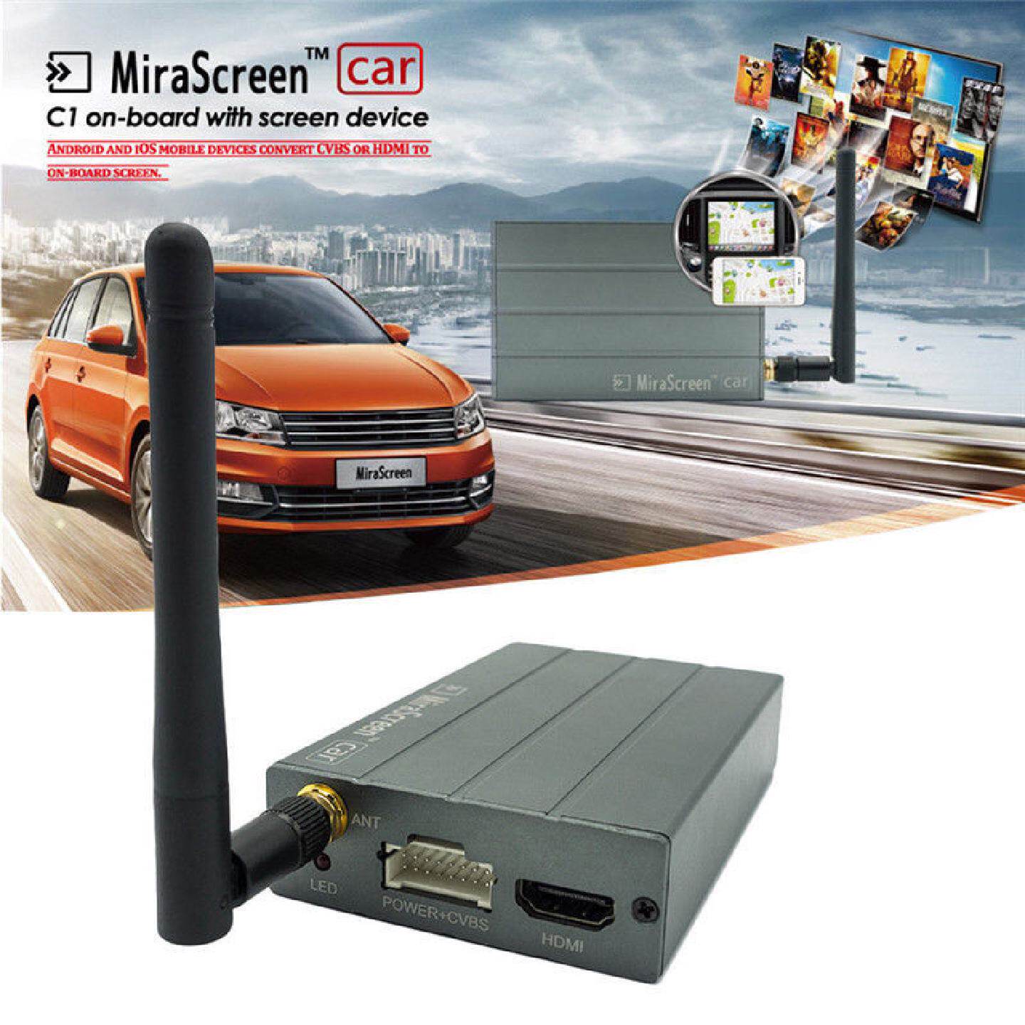 Mirascreen汽车载无线WiFi同屏器车载同屏器推送宝HDMI无线投屏器