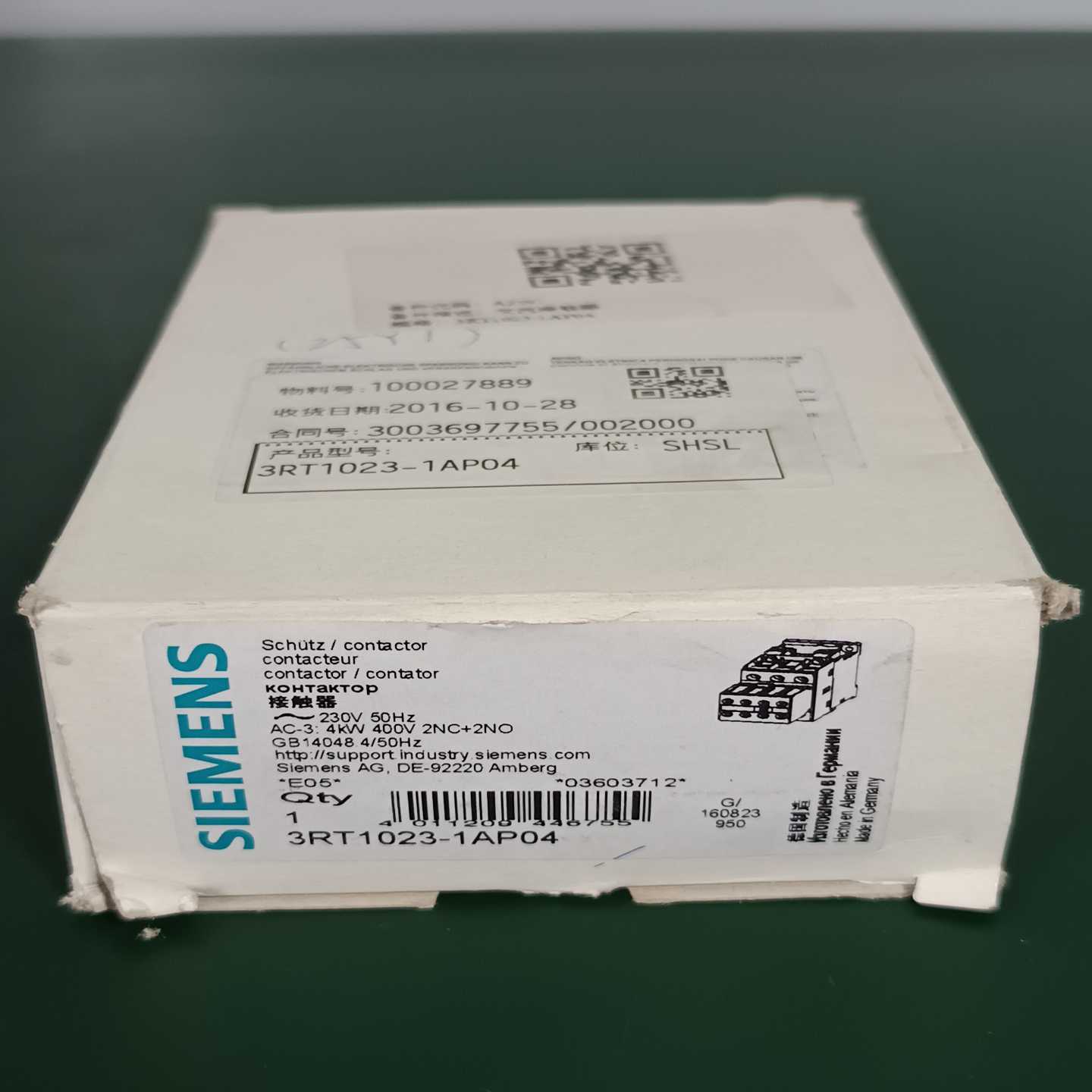 西门子接触器3RT1023-1AP04全新原装-议价