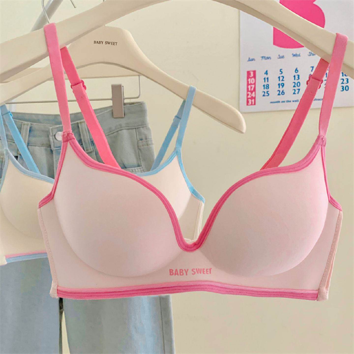 聚拢杯女士性感胸罩纯欲文胸小胸聚拢内衣女套装2026新款爆款