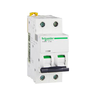 议价施耐德电气小型断路器 iC65N 2P D6A A9F19206