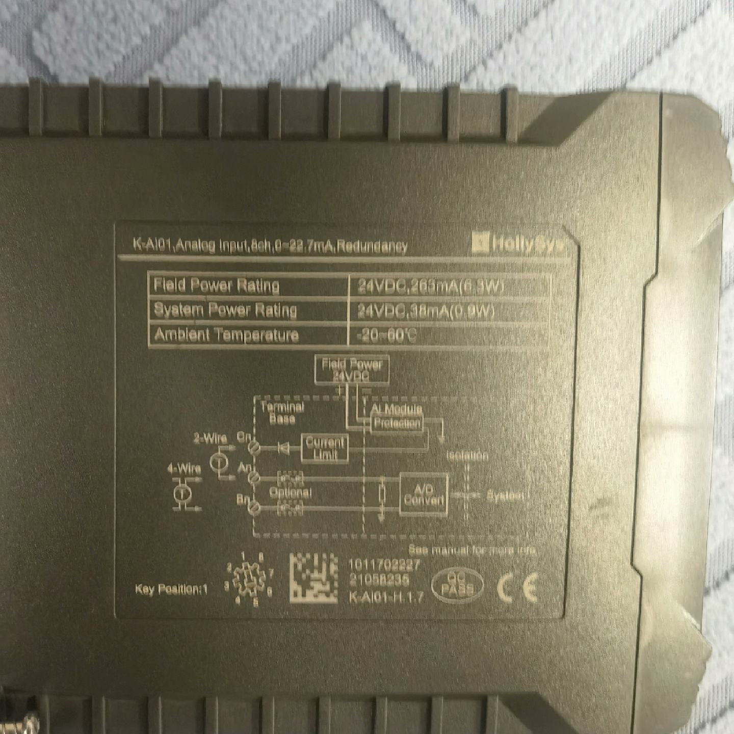 议价--全新和利时K-AI01,模拟量输入模块,库存产品不带底座、只