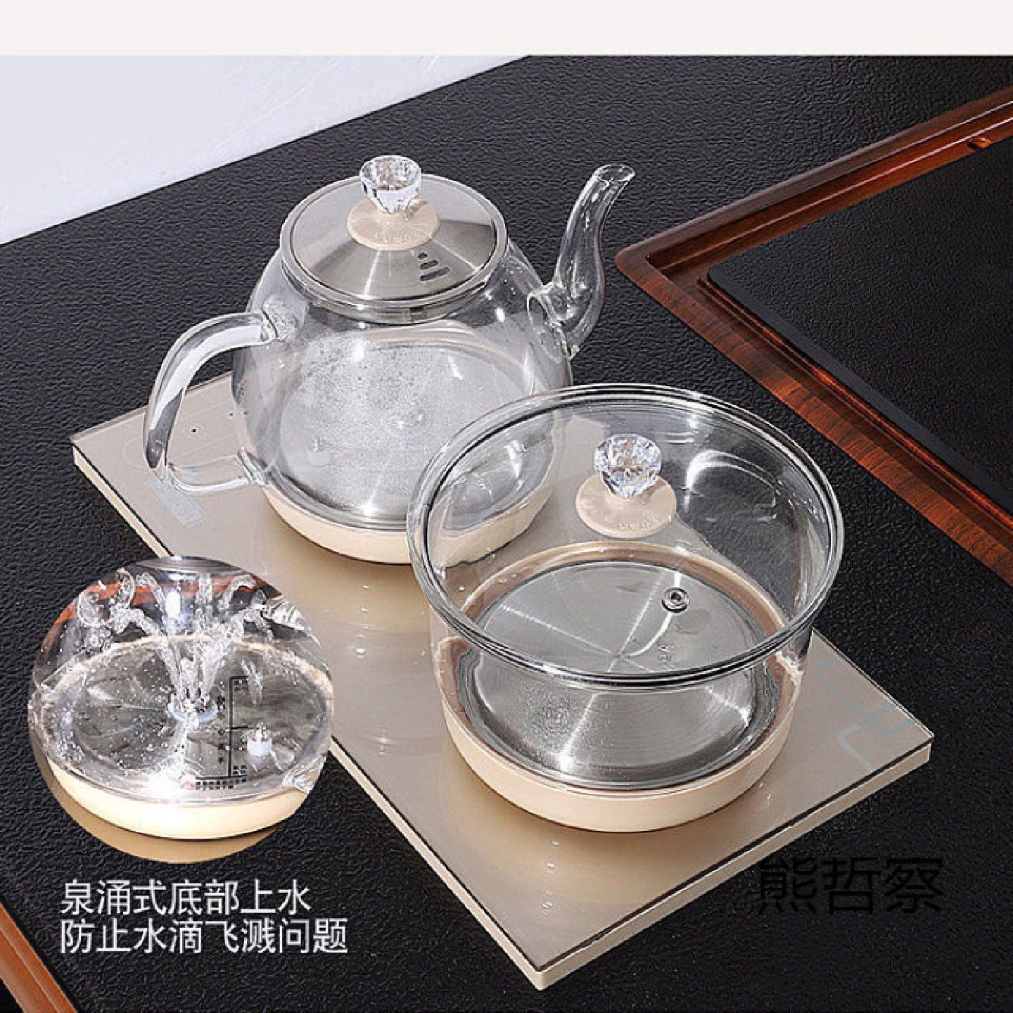 功夫茶几茶桌茶台客厅家用电暖桌烧水壶一体泡茶烤火桌升降取暖桌