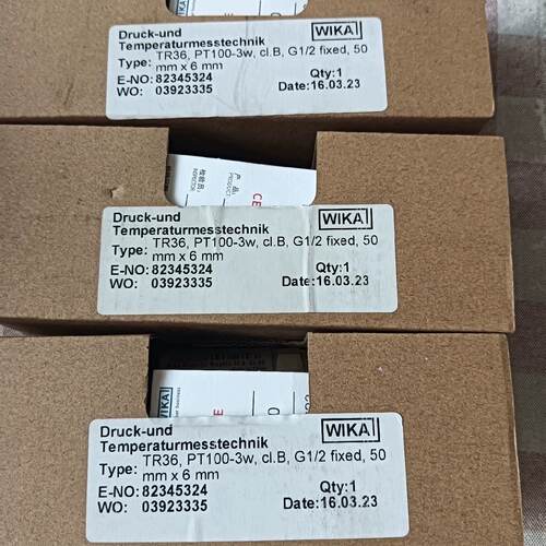 询》威卡WIKA温度传感器TR36PT1003wTR36