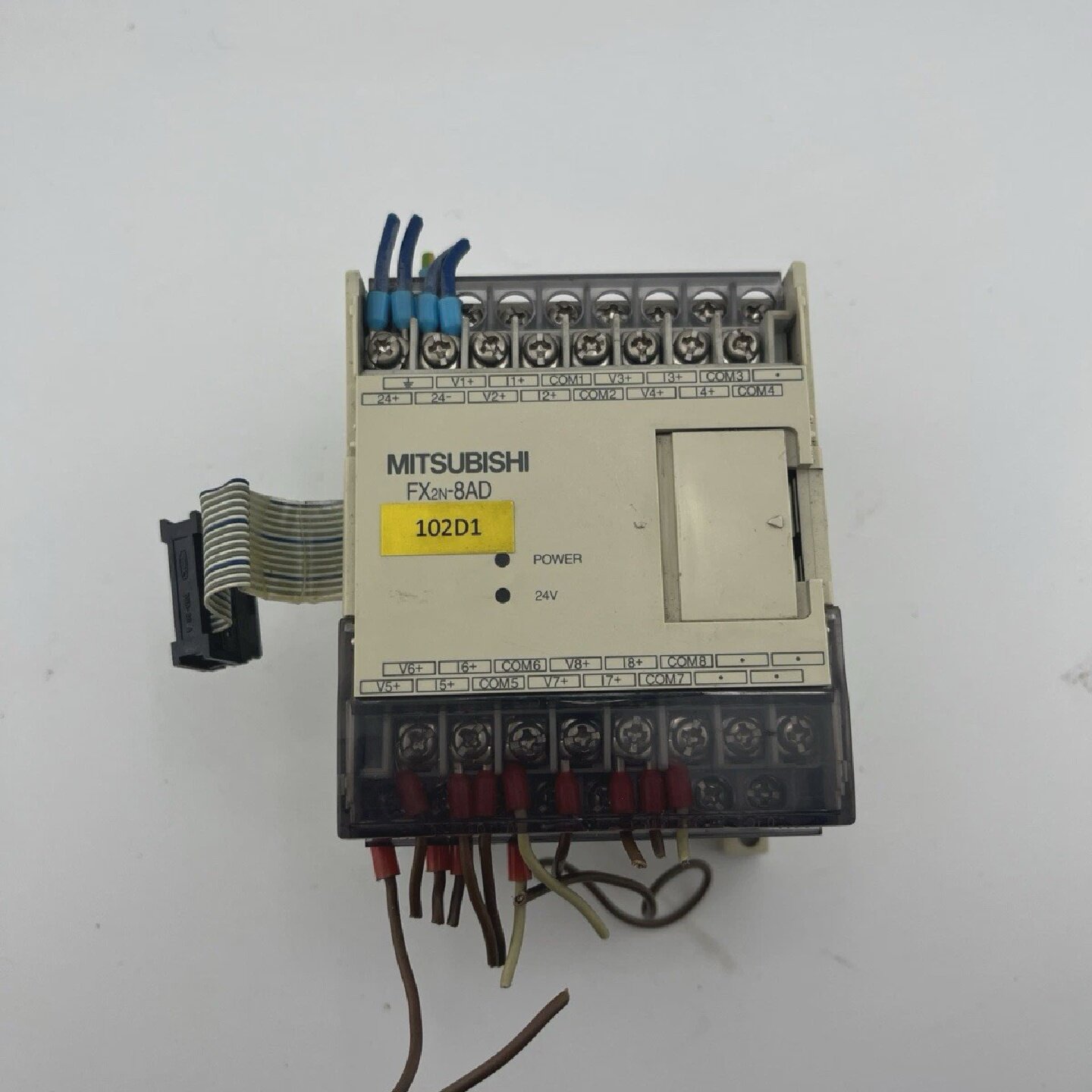 MITSUBISHI FX2N8AD PLC EXPANSION MODULE USED  WORKING VAT IN - 实物图