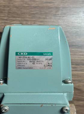 CKDHO-25A-NC-FL，电磁阀，原厂未使用库存件，适用