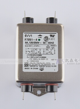 6VW16AF7255林肯lincon履带式烤炉配件Corcom抗电磁干扰滤波器