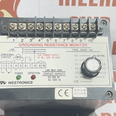 Westronics SBAG102 Grounding Resistance Monitor 170270 VAC