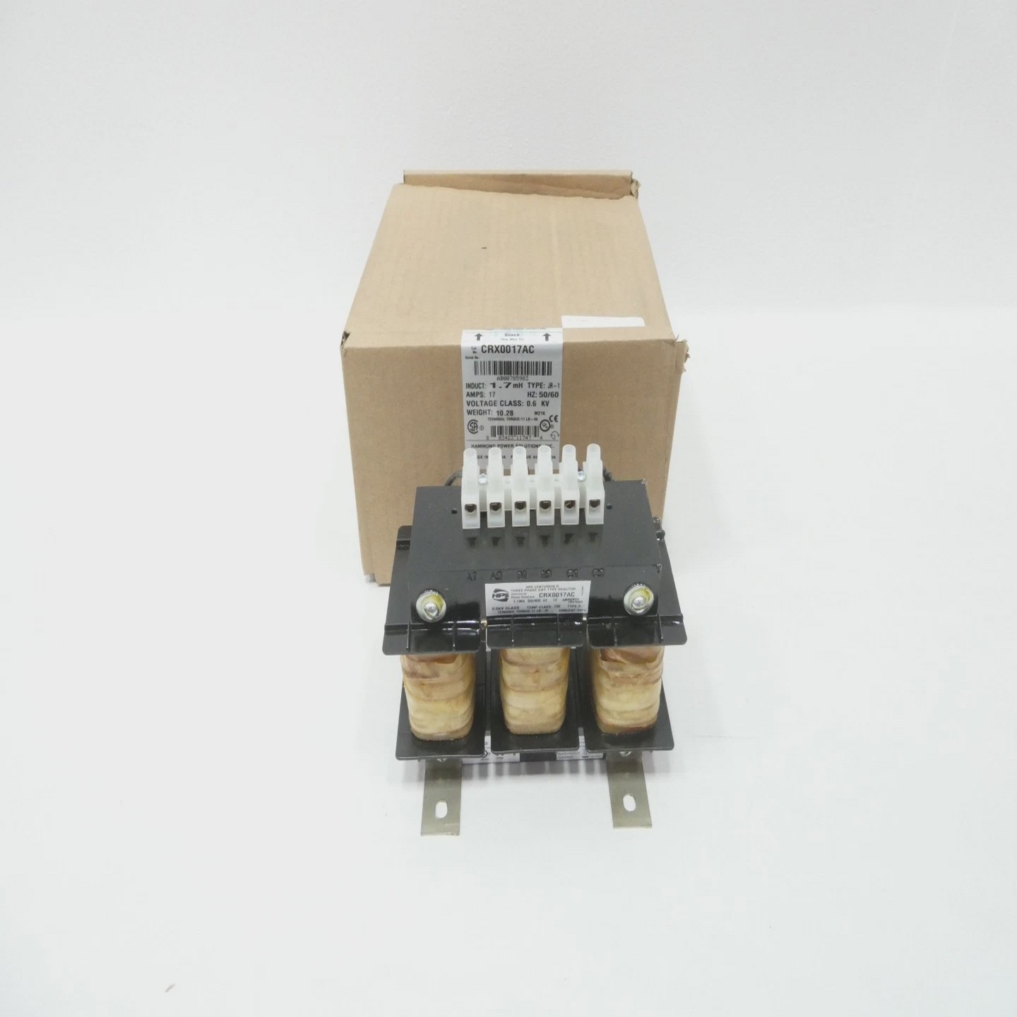 HPSCRX0017AC3ph干式反应器1.7mh0.6kv-ac