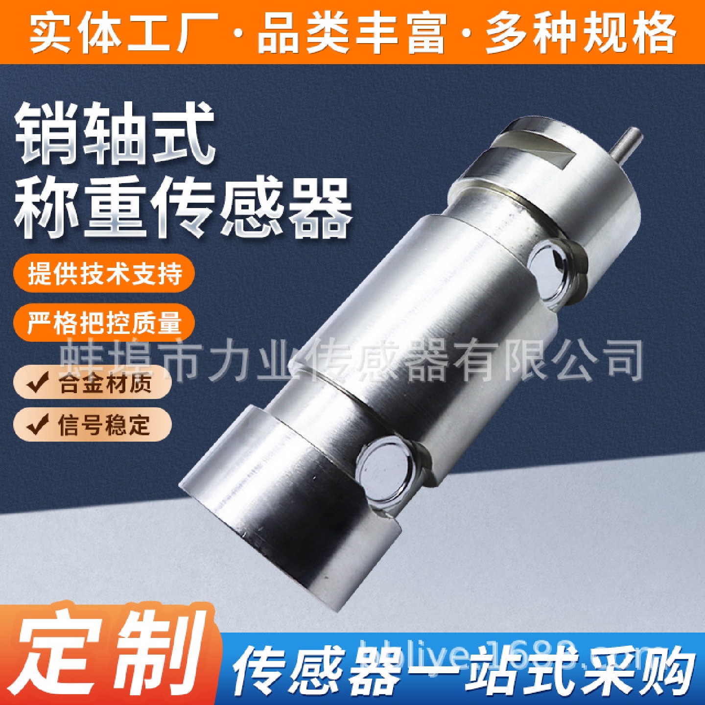 CLF-H6销轴式称重传感器起重建筑船舶重量拉力计量轴销传感器