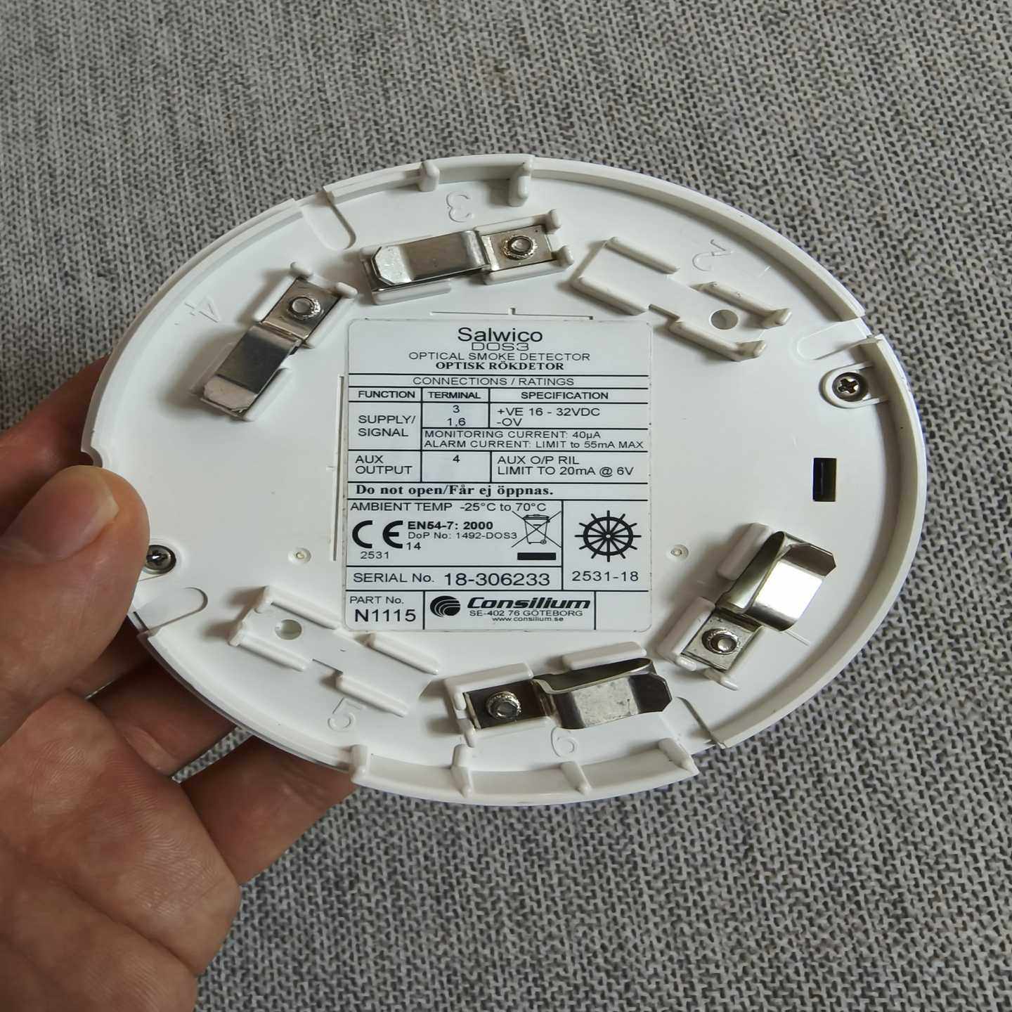 咨询-ConsiliumDOS3火警探头，N1115，正