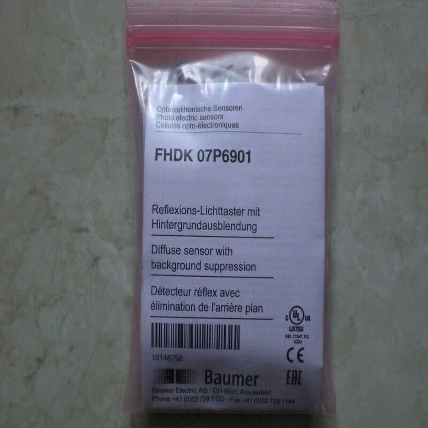 FHDK07P6901堡盟baumer光电开关询价