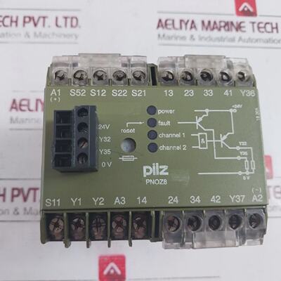 Pilz PNOZ 8 Sicherheitsrelais 24VDC 45W 240400VAC 85A 192020