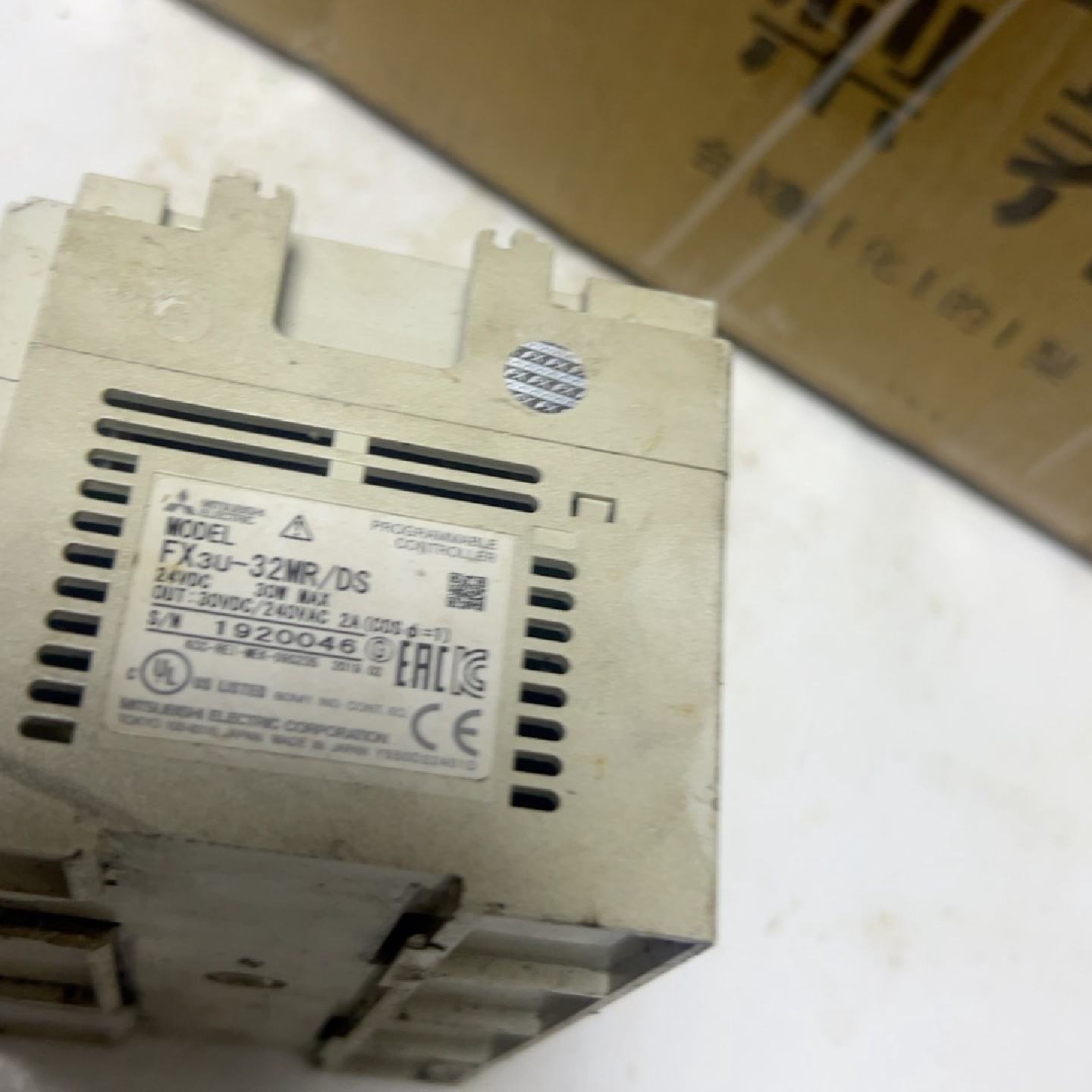 正品三菱PLCFX3U-32MR/DS拆机件功能正常，--议价商品