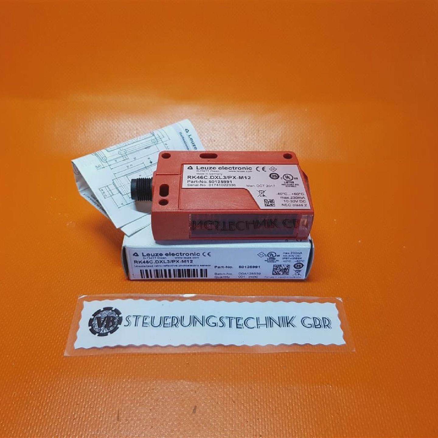LEUZE Electronic Photoelectric Sensor RK46C.DXL3 PXM12 Part