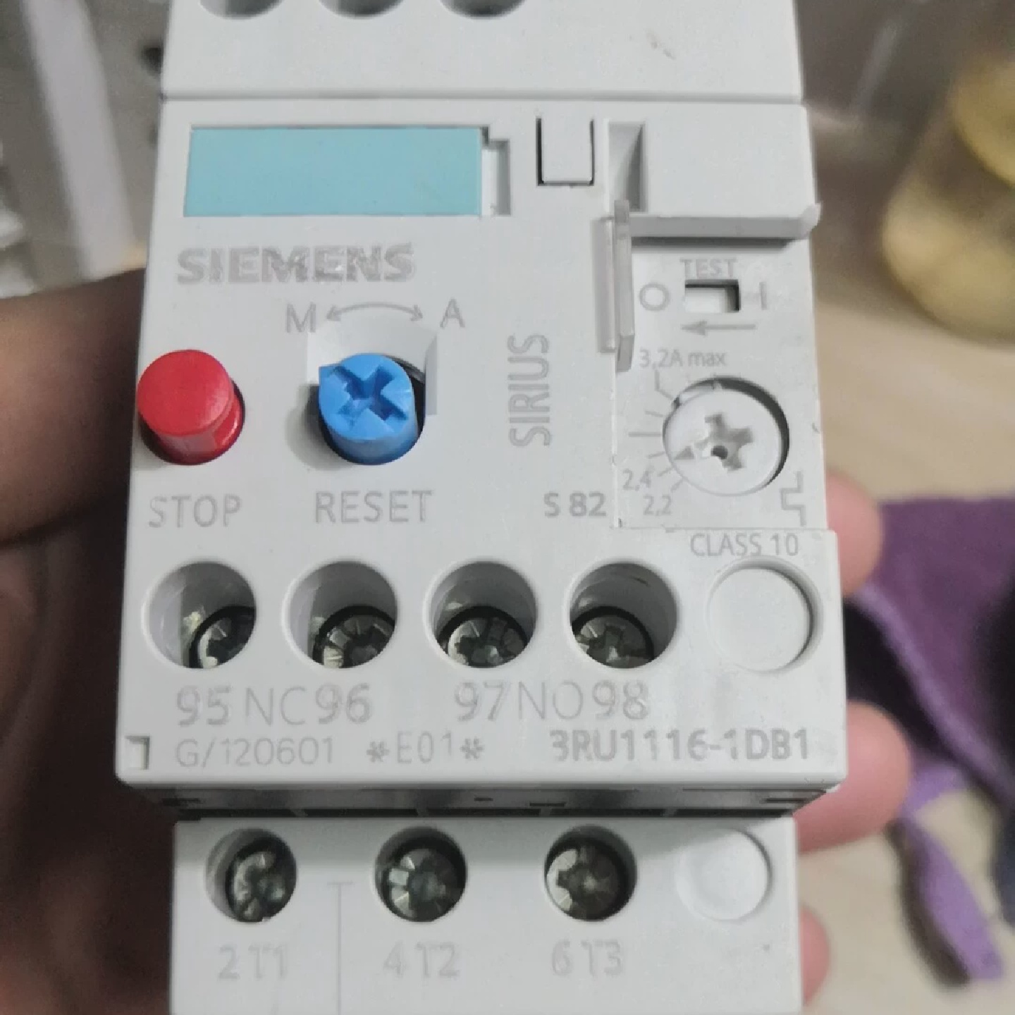 正品热过载继电器3RU1116-1DB1