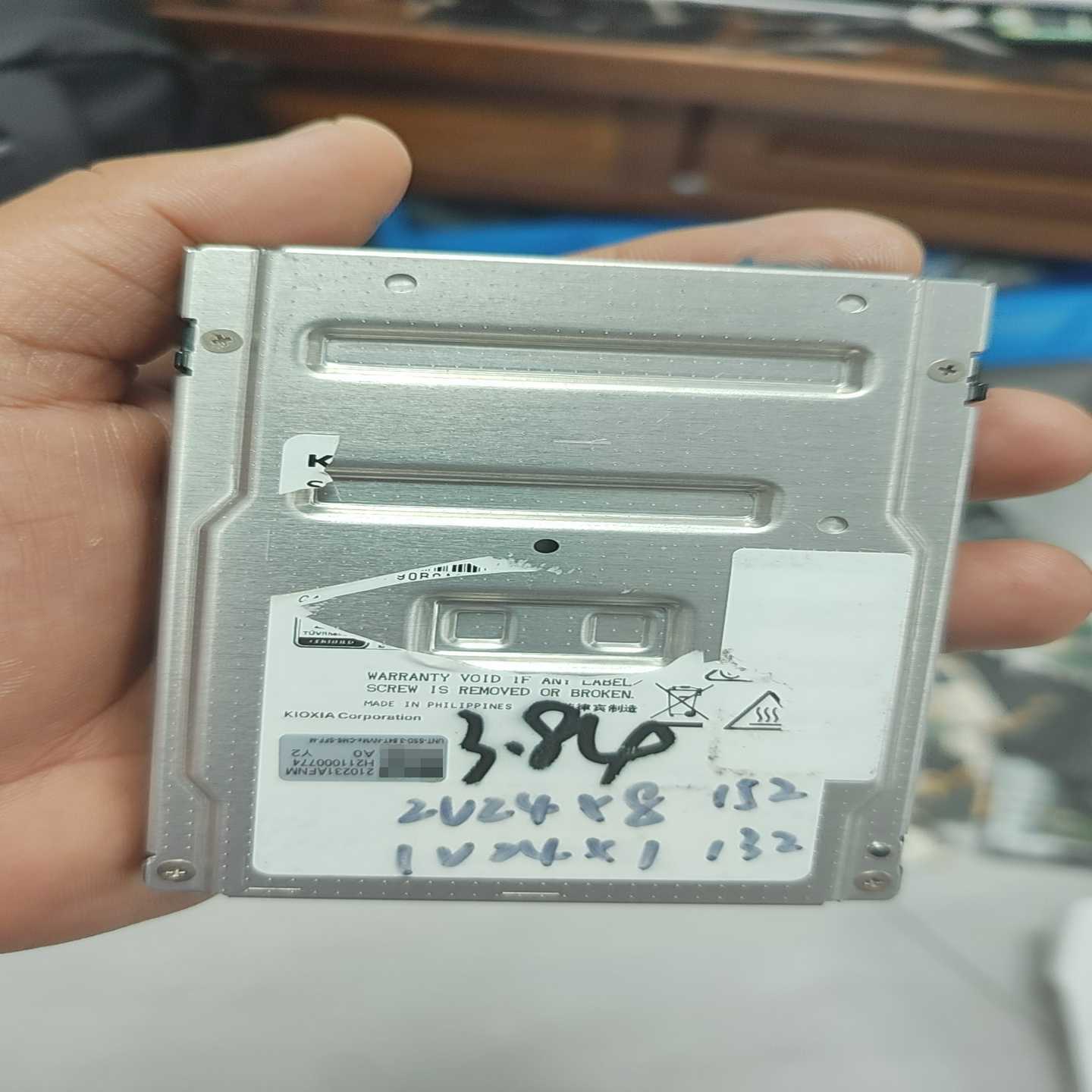 出20个闲置！KIOXIA铠侠3.84TB固态硬盘，型号K--议价商品