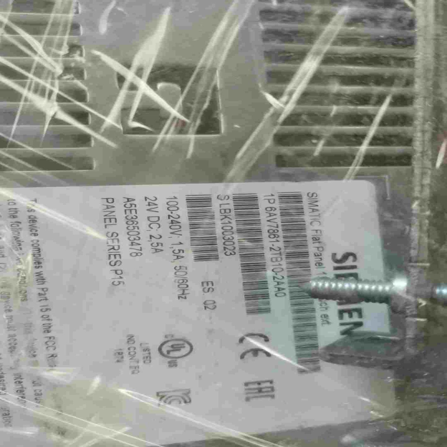 售前询价薇薇设备显示屏1P 6AV7861-2TB10-2AA0运费