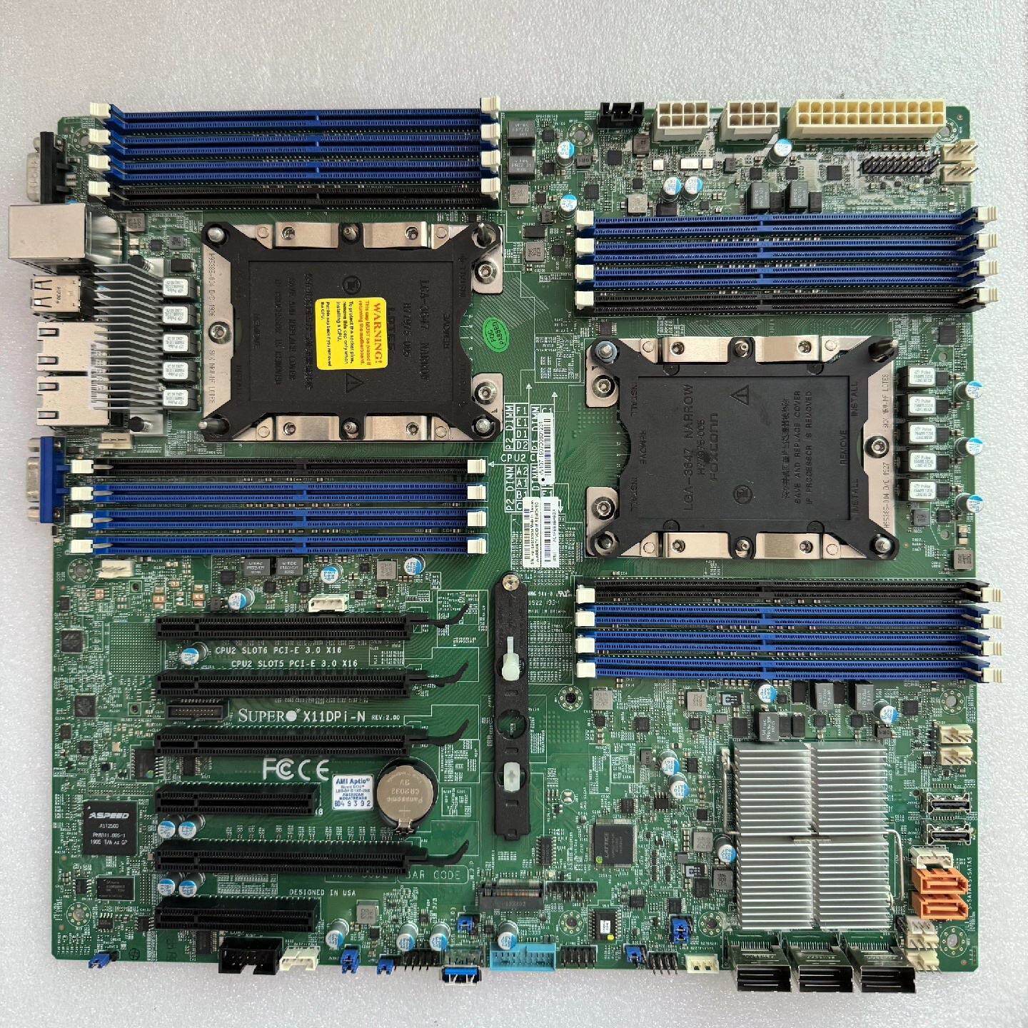 超微X11DPI-N 双路主板 4片议价