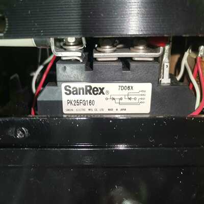 咨询-三社sanrex可控硅模块PK25FG160，在机器上还没拆