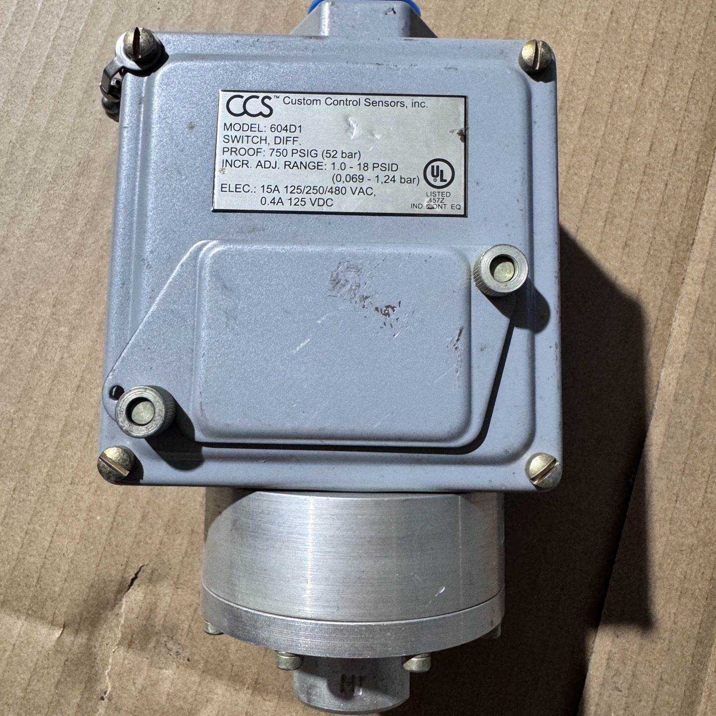 CCS压力开关604D1差压型压力范围018PSID