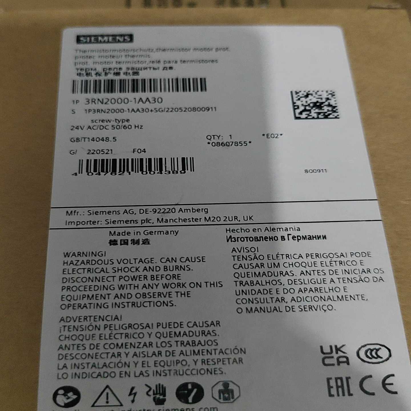 询价3RN2000-1AA30，，顺丰包