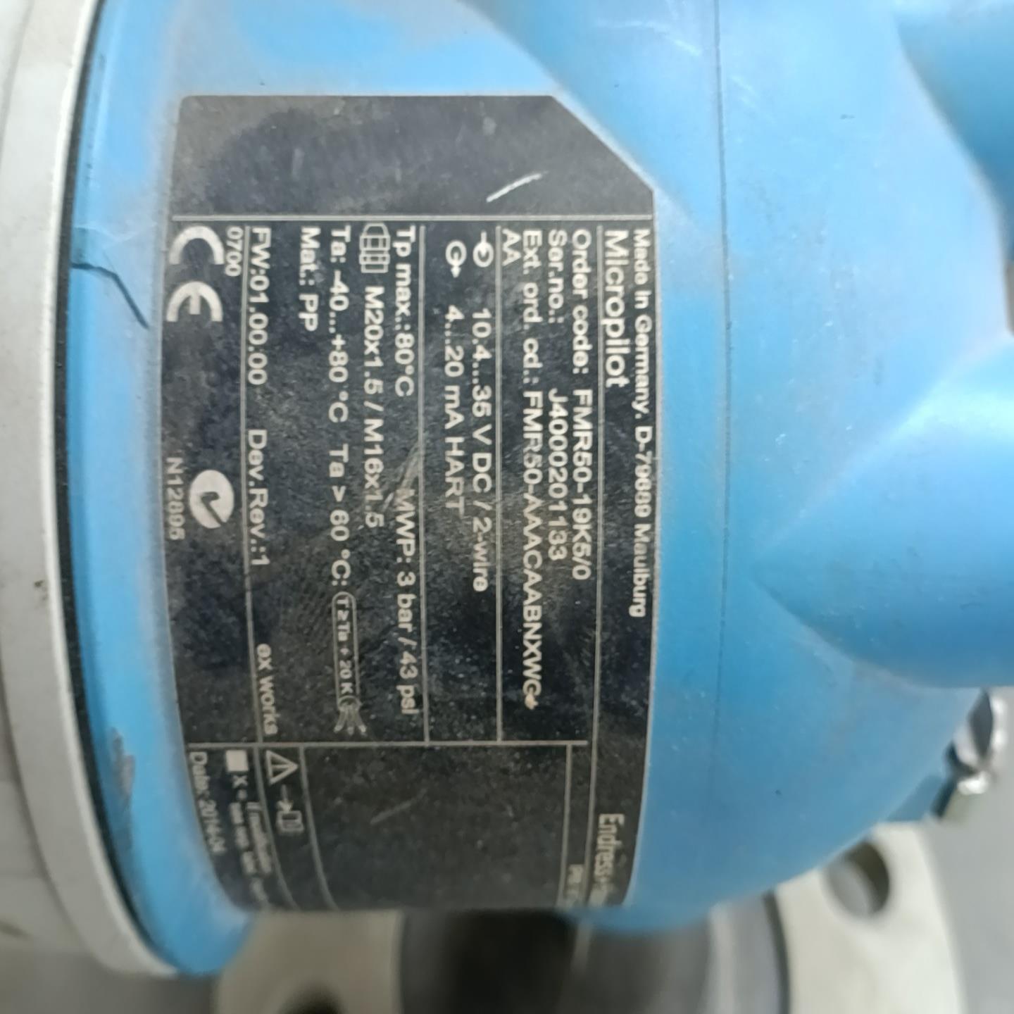 恩德斯豪斯FMR50雷达液位计，E+H雷达液位计，型号:FM~询价