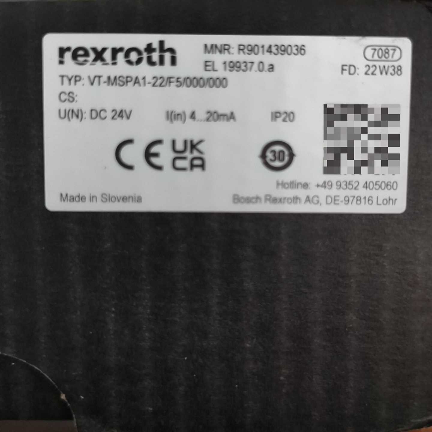 力士乐R901439036VT-MSPA1-2X询价