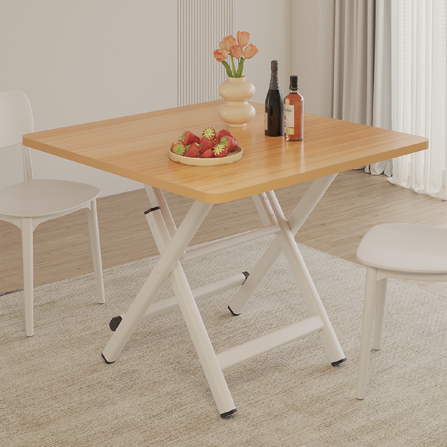 可折叠餐桌家用小户型简易出租屋轻便小桌子户外便携摆摊吃饭批发