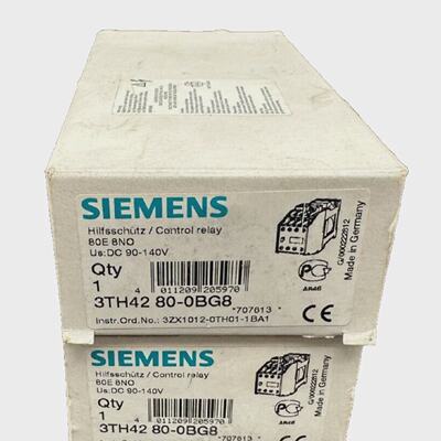 SIEMENS 3TH42800BG8 Control Relay x2pc