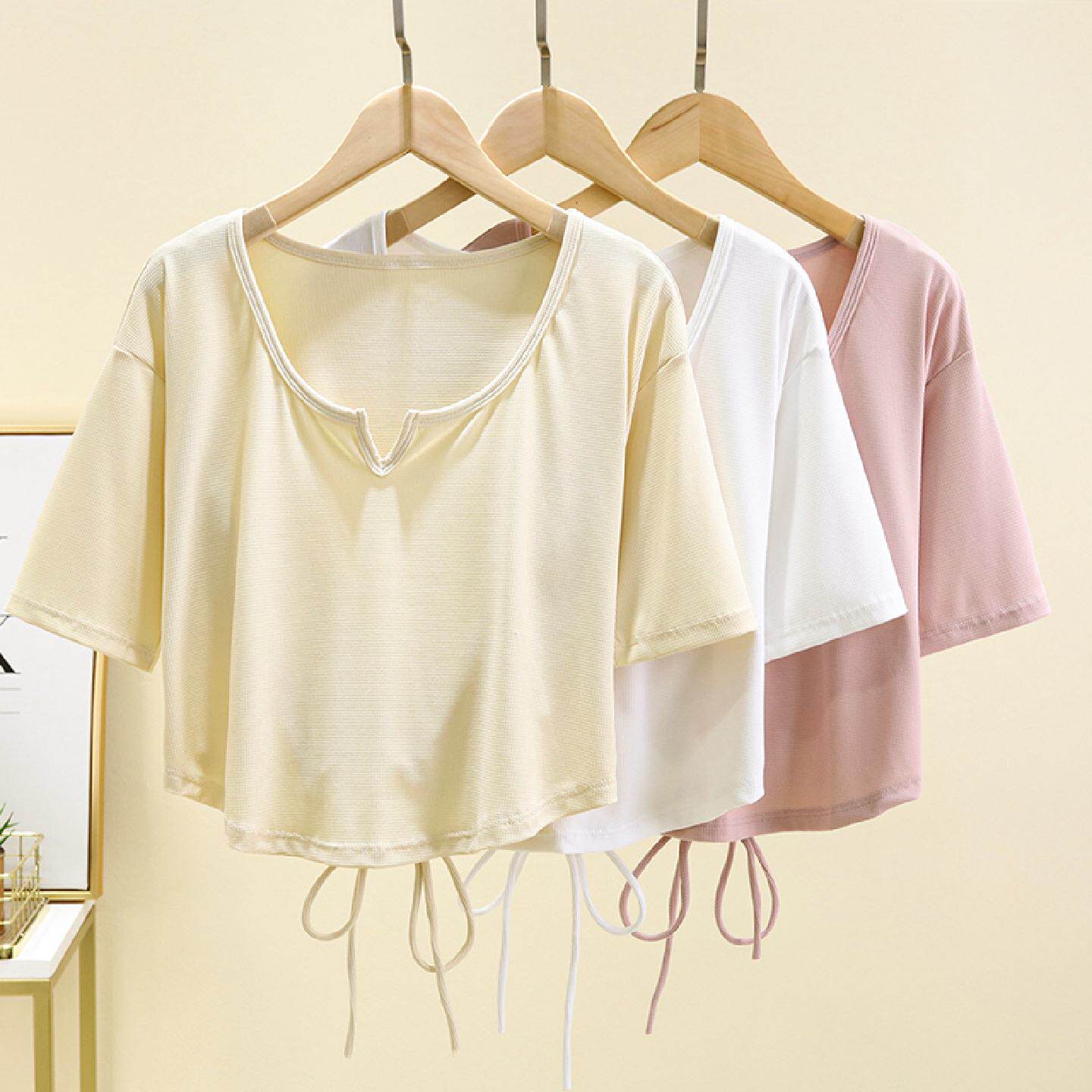 瑜伽服罩衫女短款美背运动上衣外搭宽松遮肉健身背心2023夏季新款