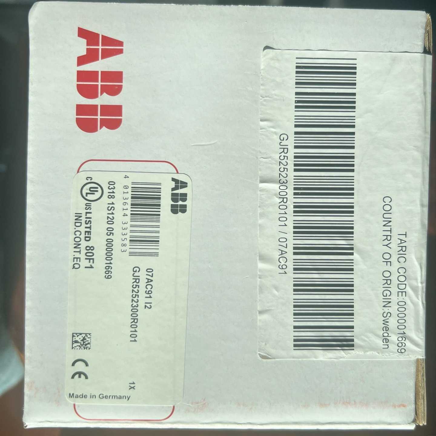 ABB07AC91GJR5252300R0101模块现【博航商行】