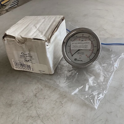 BLAC 00011P0104 S25874 PRESSURE GAUGE 212IN FACE 0100PSI 678
