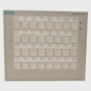 Siemens Simatic Push Button Panel PP17II Pn 6AV36884EY060AA0