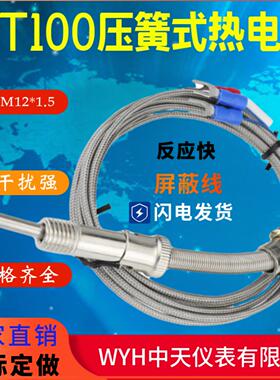 隆兴WYH中天仪表有限公司Pt100弹簧式热电阻WZPT-01温控仪监视*