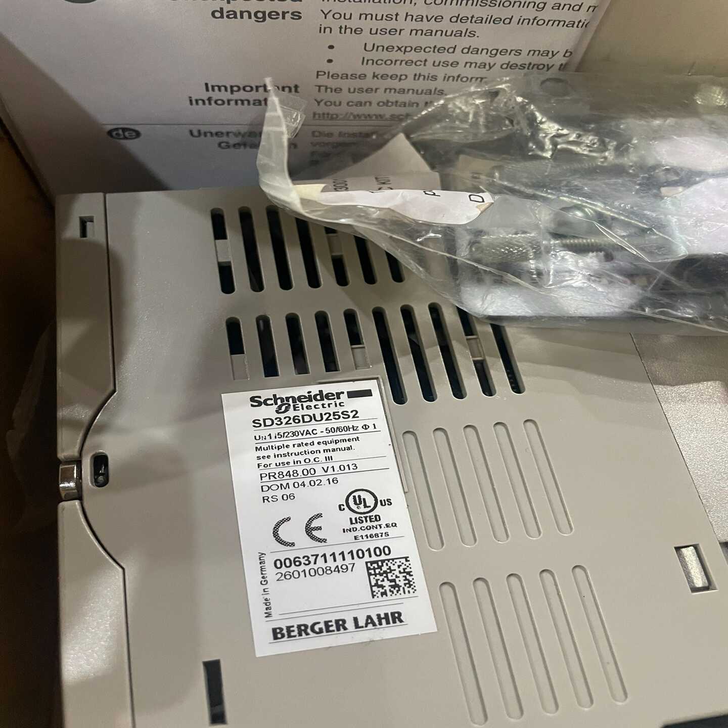 SD326DU25S2配件齐全外包装破损询价
