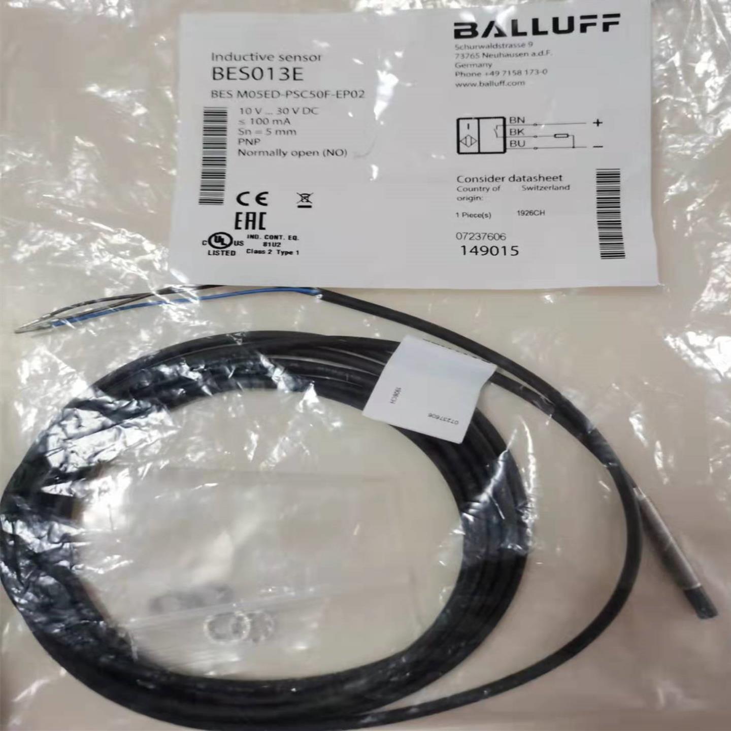 BALLUFF  BES013E BES  M05ED-PSC50F-EP02 巴鲁夫小型精密传感器