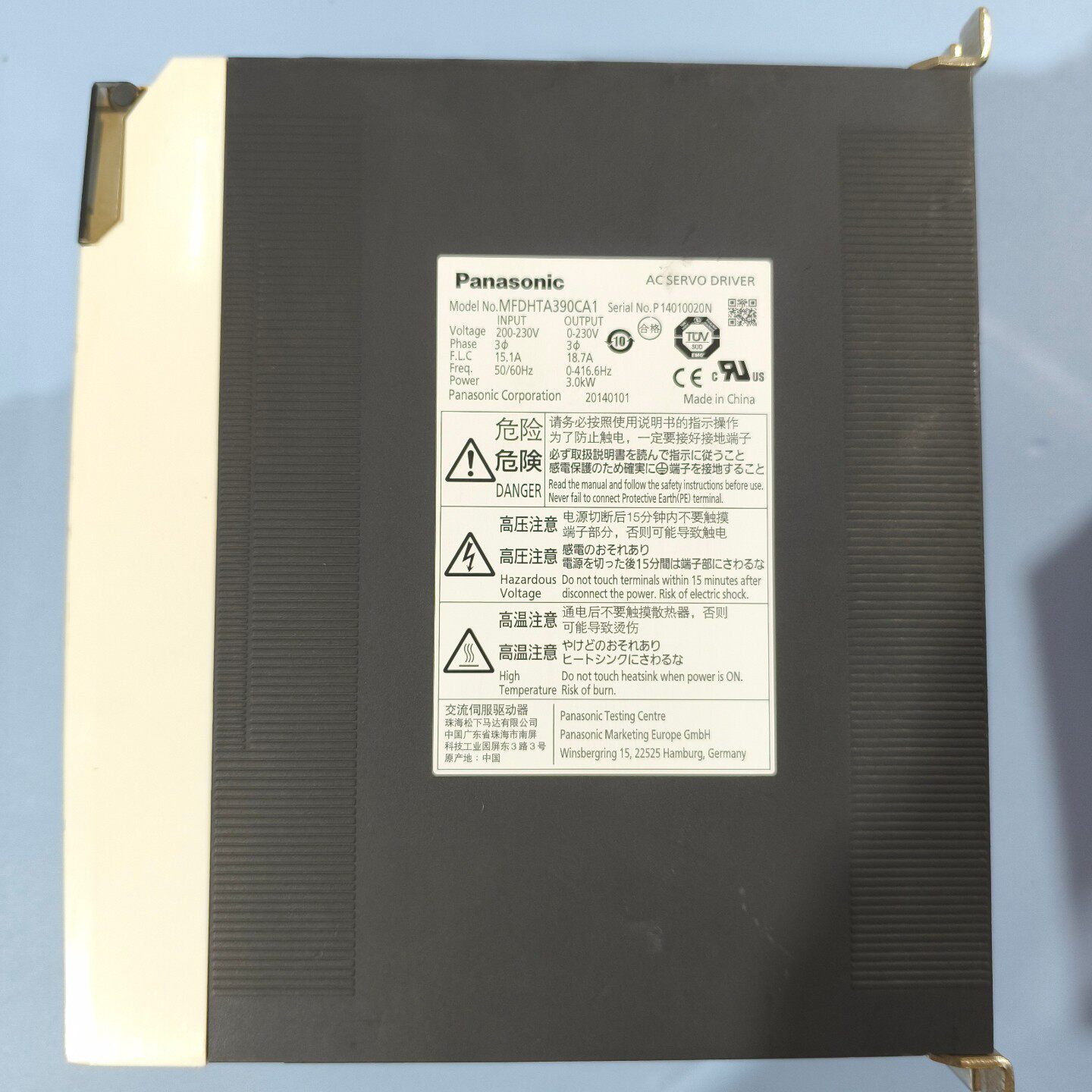 松下A5伺服驱动器MFDHTA390CA1，3KW驱动器，成--议价商品