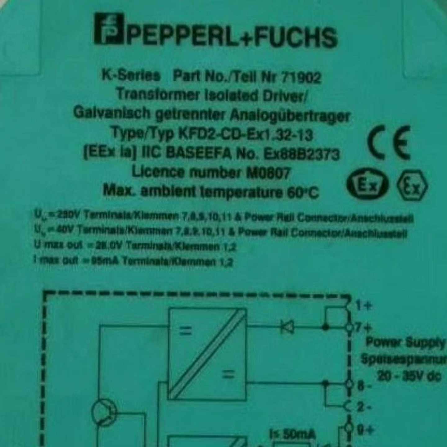 询价KFD2-CD-Ex1.32-13倍加福PF安全栅
